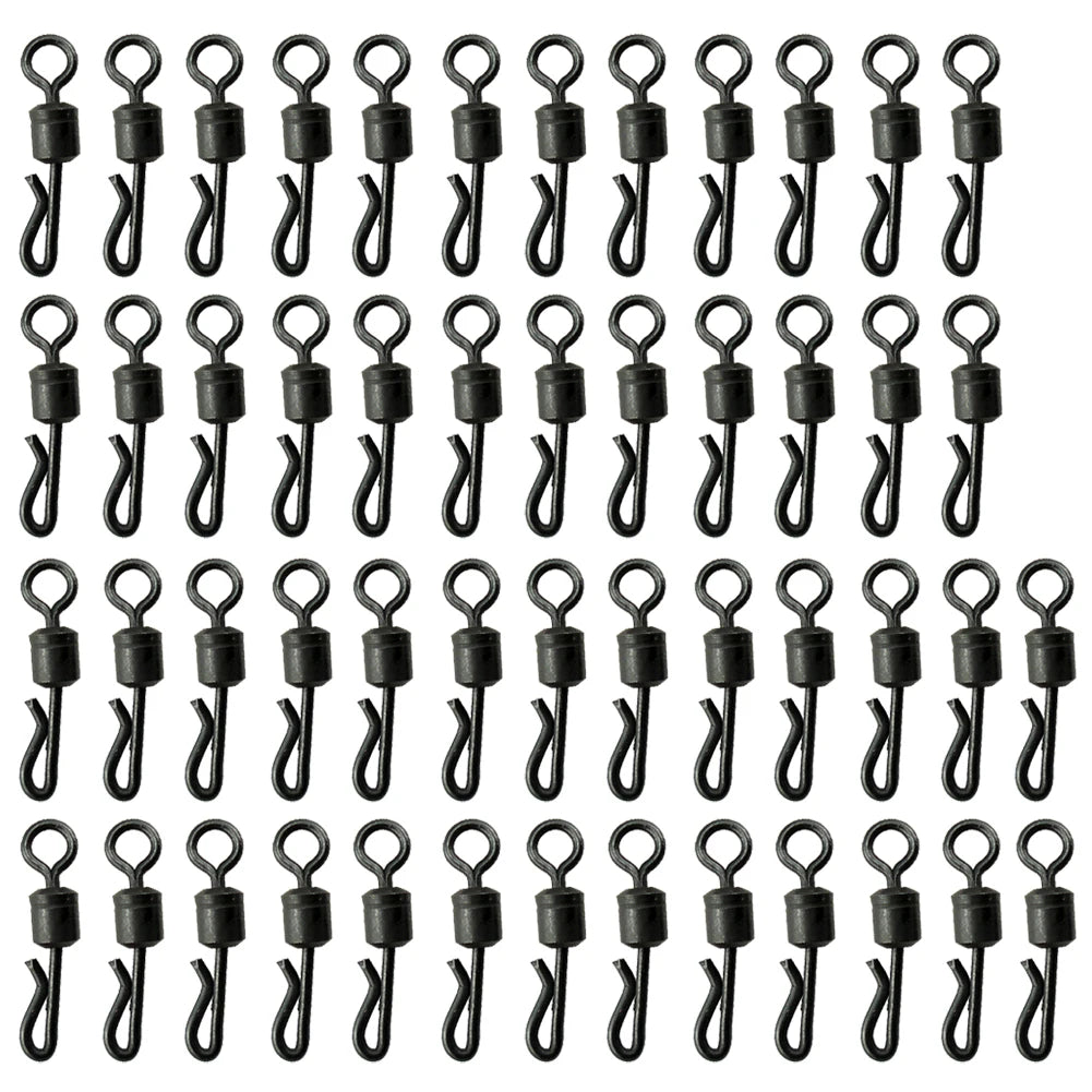Swivel Fishing Connector Terminal Tackle Fishing Swivels Tool Q-Shaped Quick Change Carp Fishing Accessories
