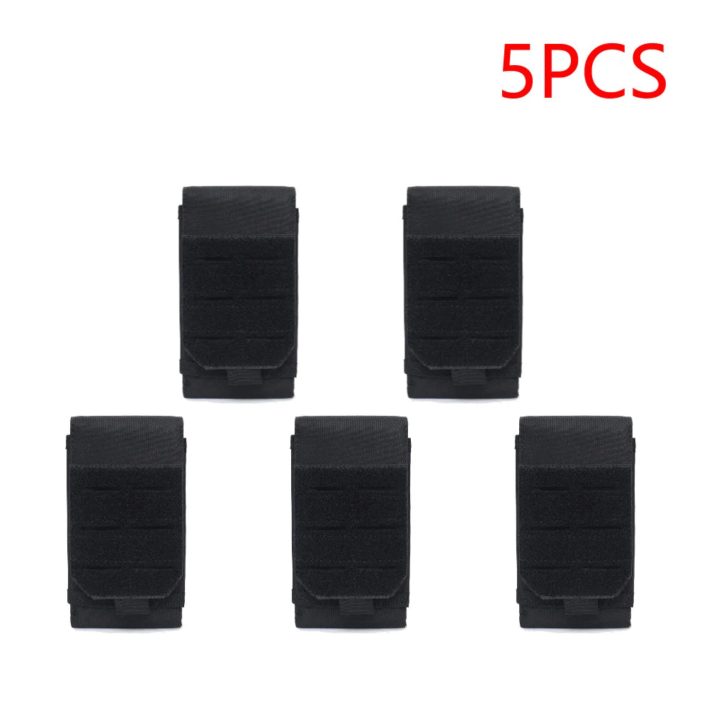 2-5PCS Multifunctional Molle Pouch Phone Holder Outdoor Cycling EDC Waist Packs Cell Phone Holder Pack for Camping Hunting