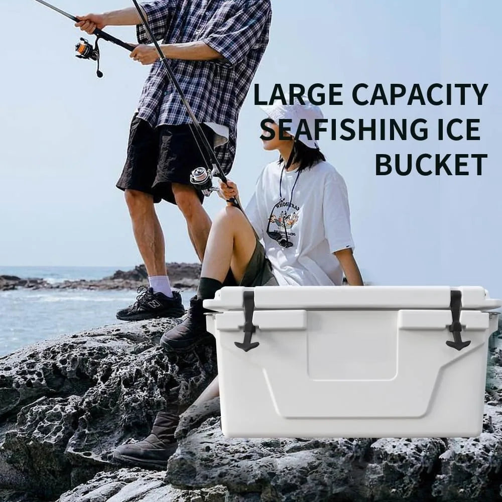 65QT Hard Cooler - Durable and Portable Ice Chest for Camping, Travel, and Outdoor Adventures