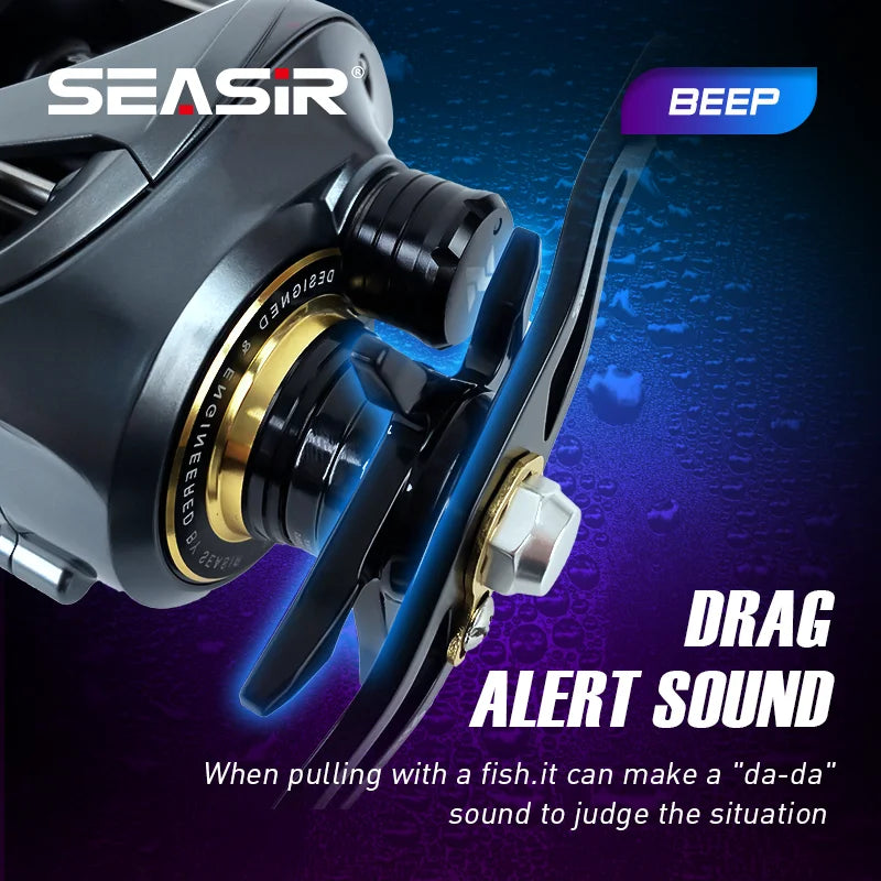 Cast-X Baitcasting Reel 7.3:1 HS Gear Ratio Aluminum Double Spool Carbon Grip Metal BFS Micro Fresh Seawater Fishing Coil