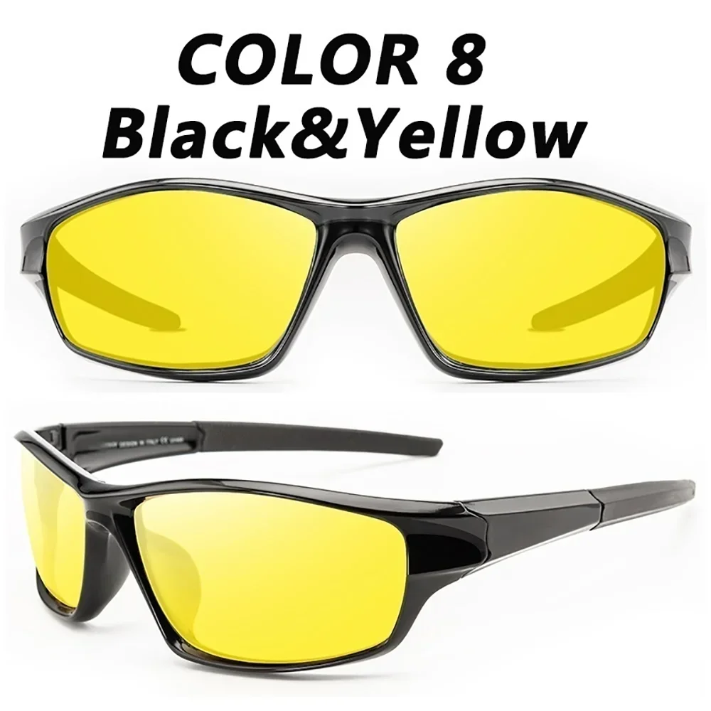 Sports Polarized Sunglasses for Men Lightweight Night Vision Male Shades Cycling Driving Fishing Fashion Mirror Sunglass De Sol