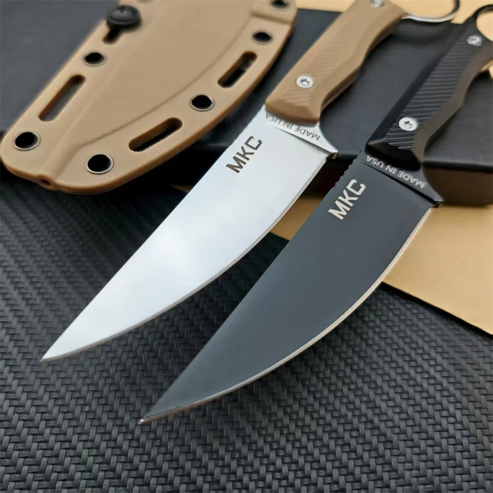 New Style MKC Speedgoat Fixed Blade Outdoor Straight Knife Nylon Wave Fiber Handle EDC Outdoor Hunting Survival with Kydex Knife