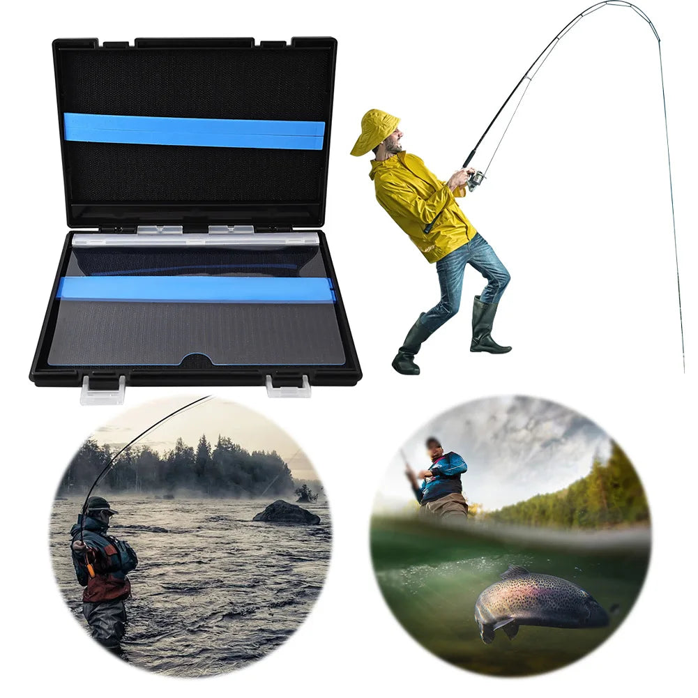 Double Sided Fishing Tackle Box Fishing Tackle Storage Box Ultra Thin Plastic Bait Organizer Box Portable for Outdoor Fishing