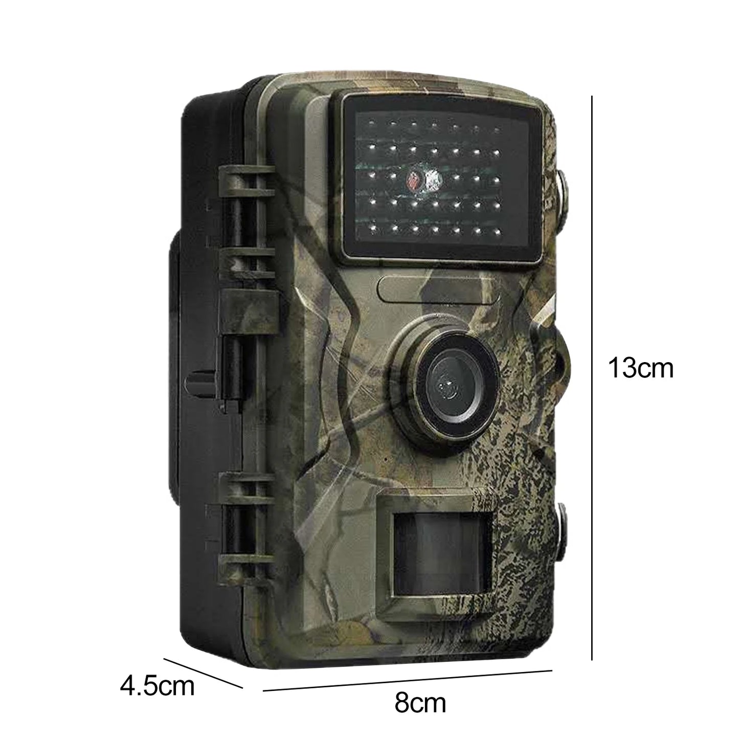 Camouflage Hunting Trail Camera Long Battery Life (Battery and TF Card Not Included) Outdoor Wildlife Camera Mini Hunting Camera