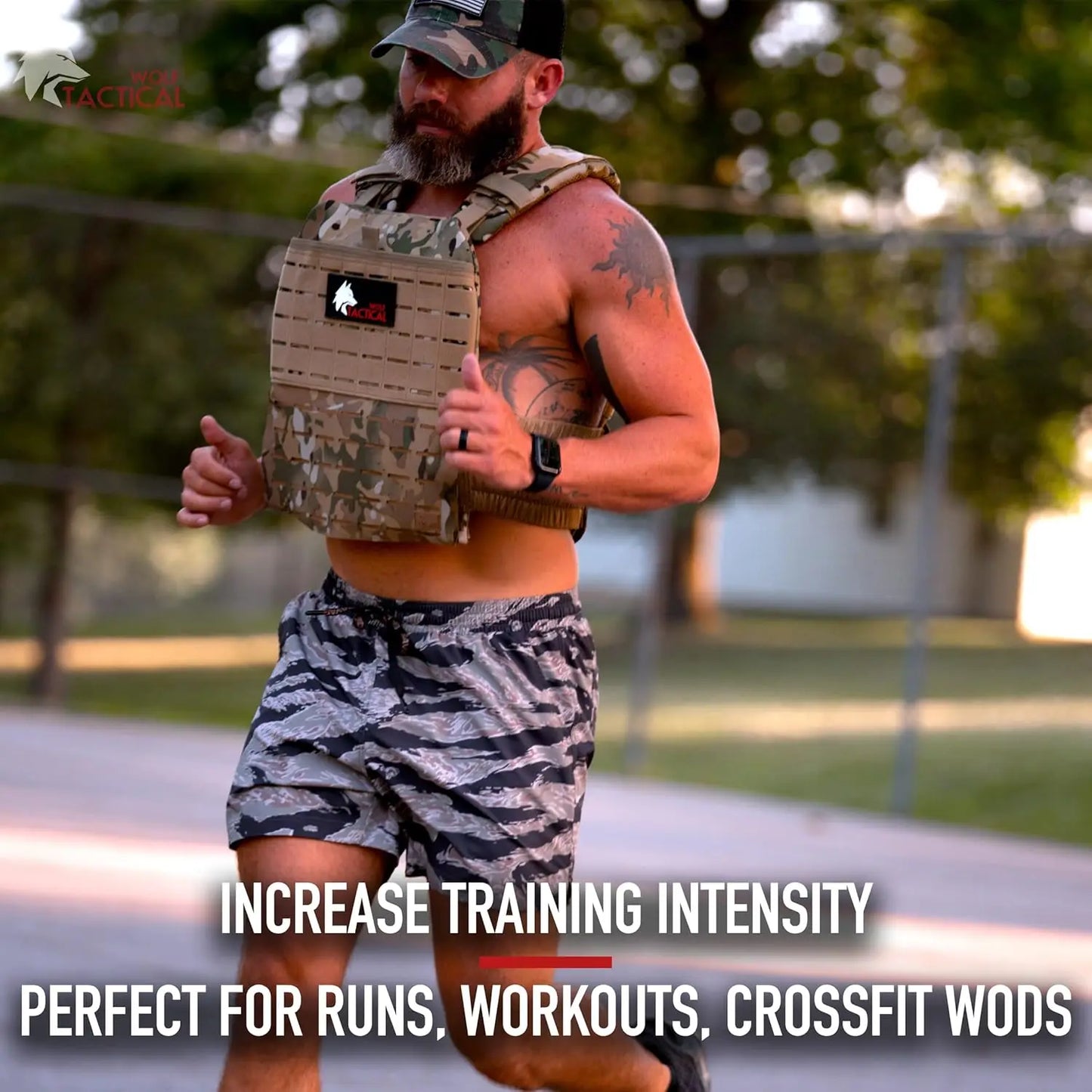 Adjustable Weighted Vest - WODs, Strength and Endurance Training, Fitness Workouts, Running