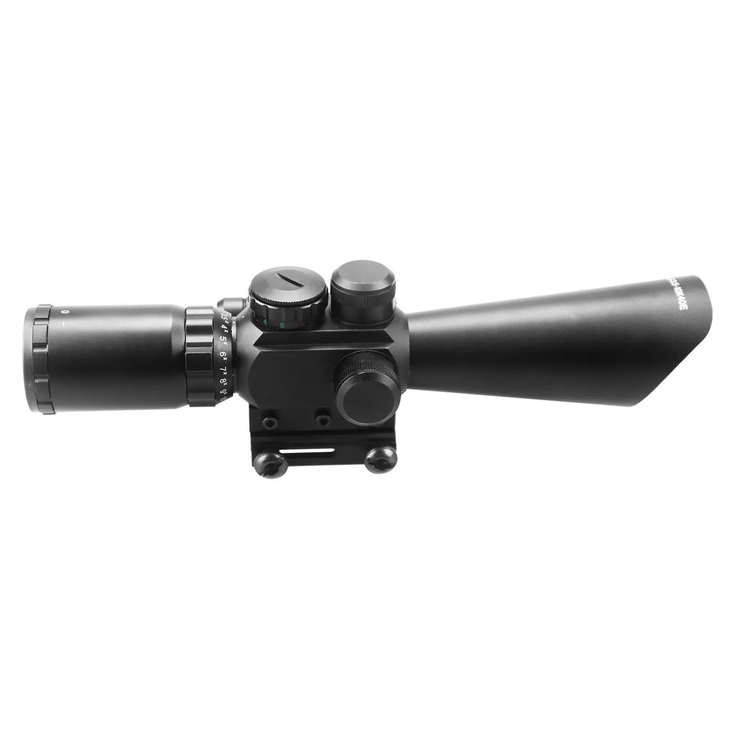 ANS 3.5-10X40E Red/Green Mil-Dot Sight Scope + Tactical Red Mil Dot Laser Sight