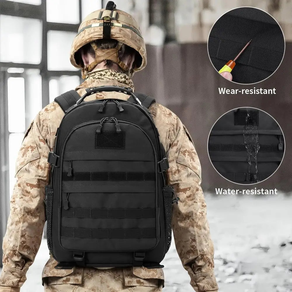 40L Military Tactical Backpack - Large 3-Day Assault Pack with MOLLE System for Outdoor and Hunting Adventures