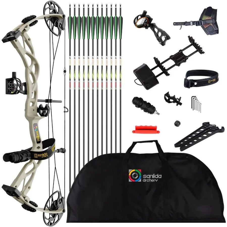 Dragon X9 Ready to Hunt Compound Bow Package for Adults Archery Compound Bow and Arrow Set 070 Lbs Draw Weight No Bow P