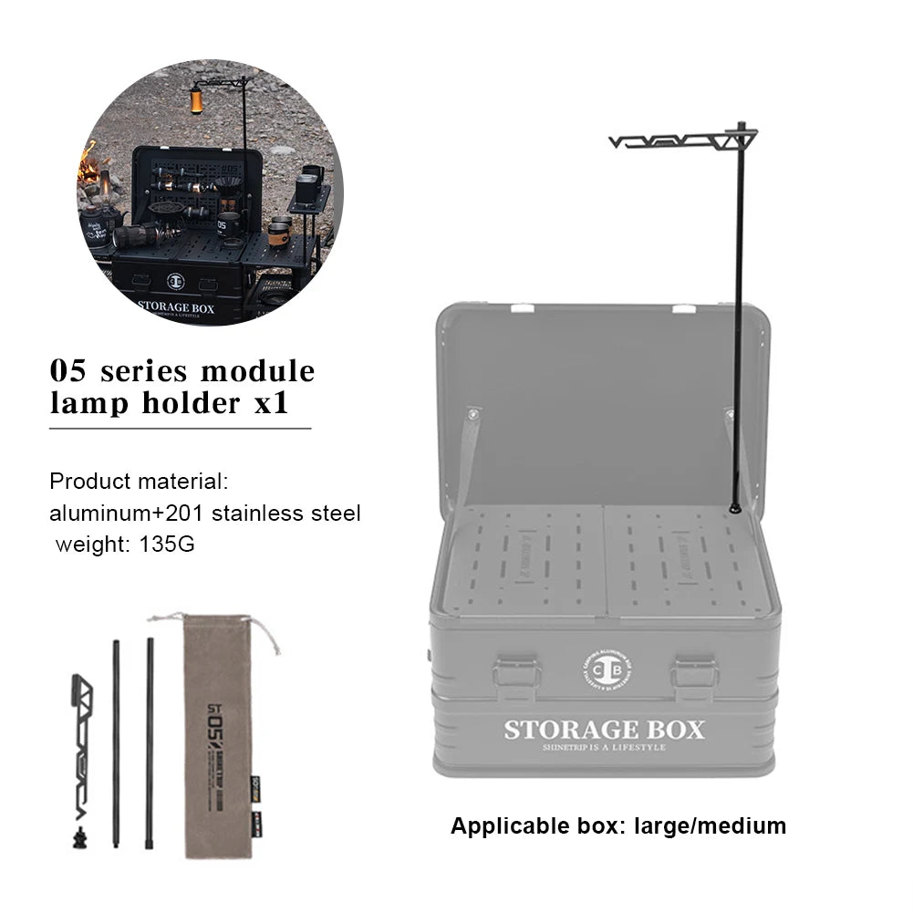 Aluminum Alloy Outdoor Camping box Carbon Steel Table Plate Combination Cargo box Outdoor Camping Multifunctional Folding box