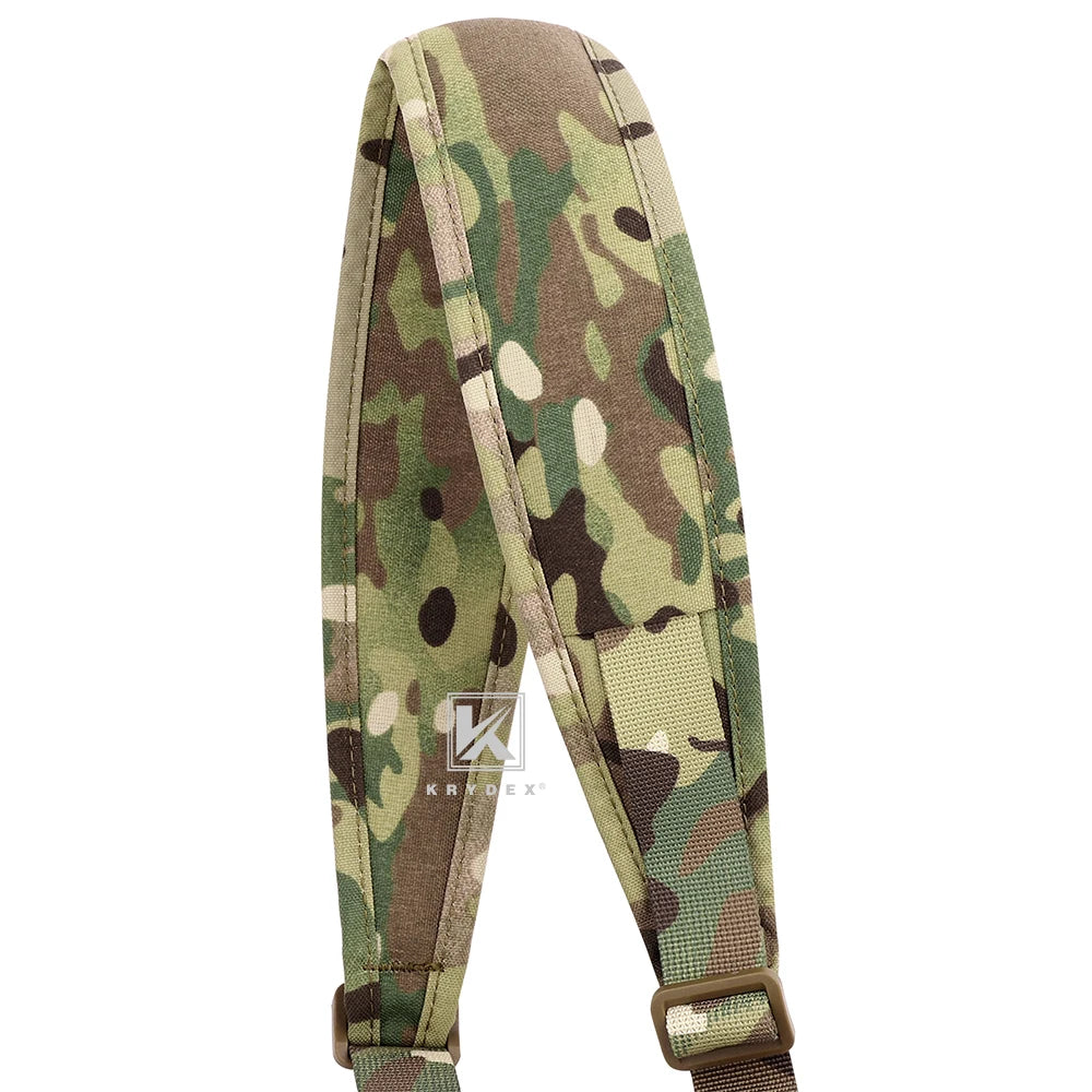 KRYDEX Tactical Single 1 Point Rifle Sling Padded Modular Sub Gun Shoulder Strap For Hunting Outdoor Slingster Accessories