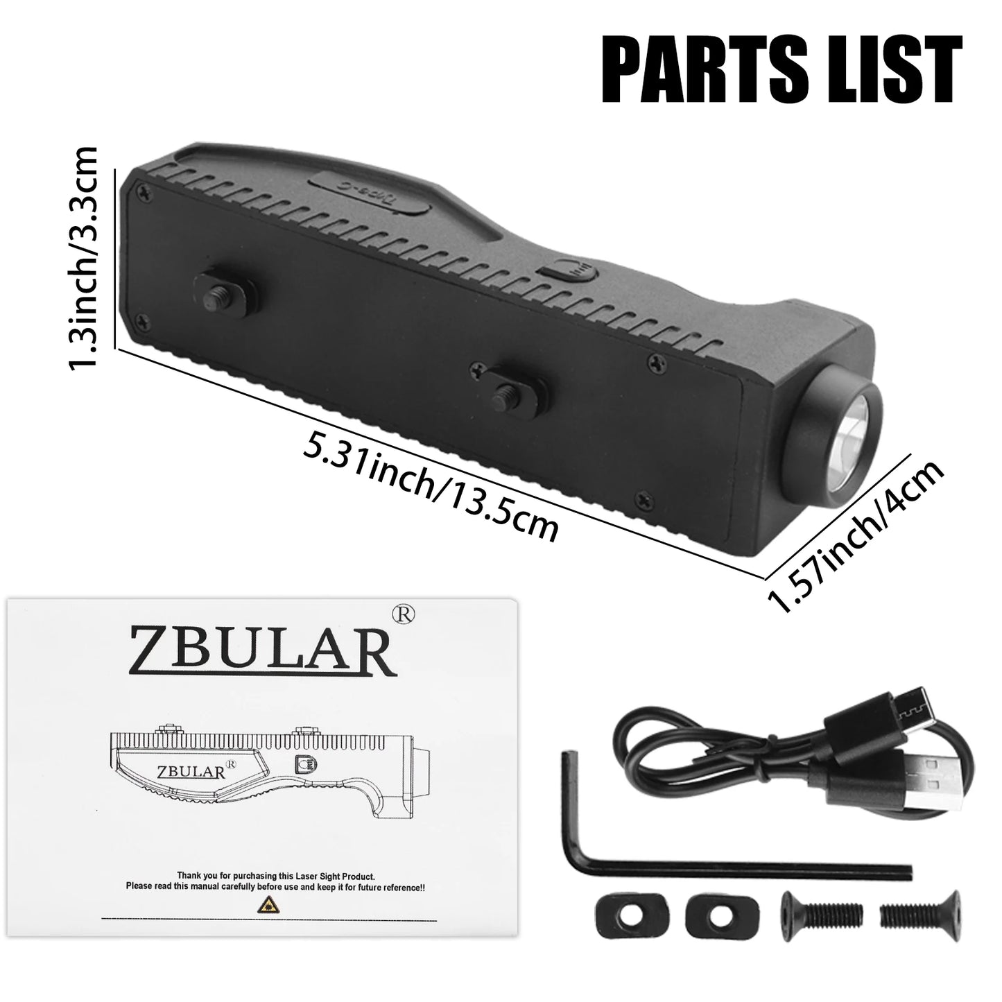 1450 Lumens Weapon Light, Tactical Flashlight for Rifle,MLOK Mount Weapon Light with Compatible with M-Lok Rail