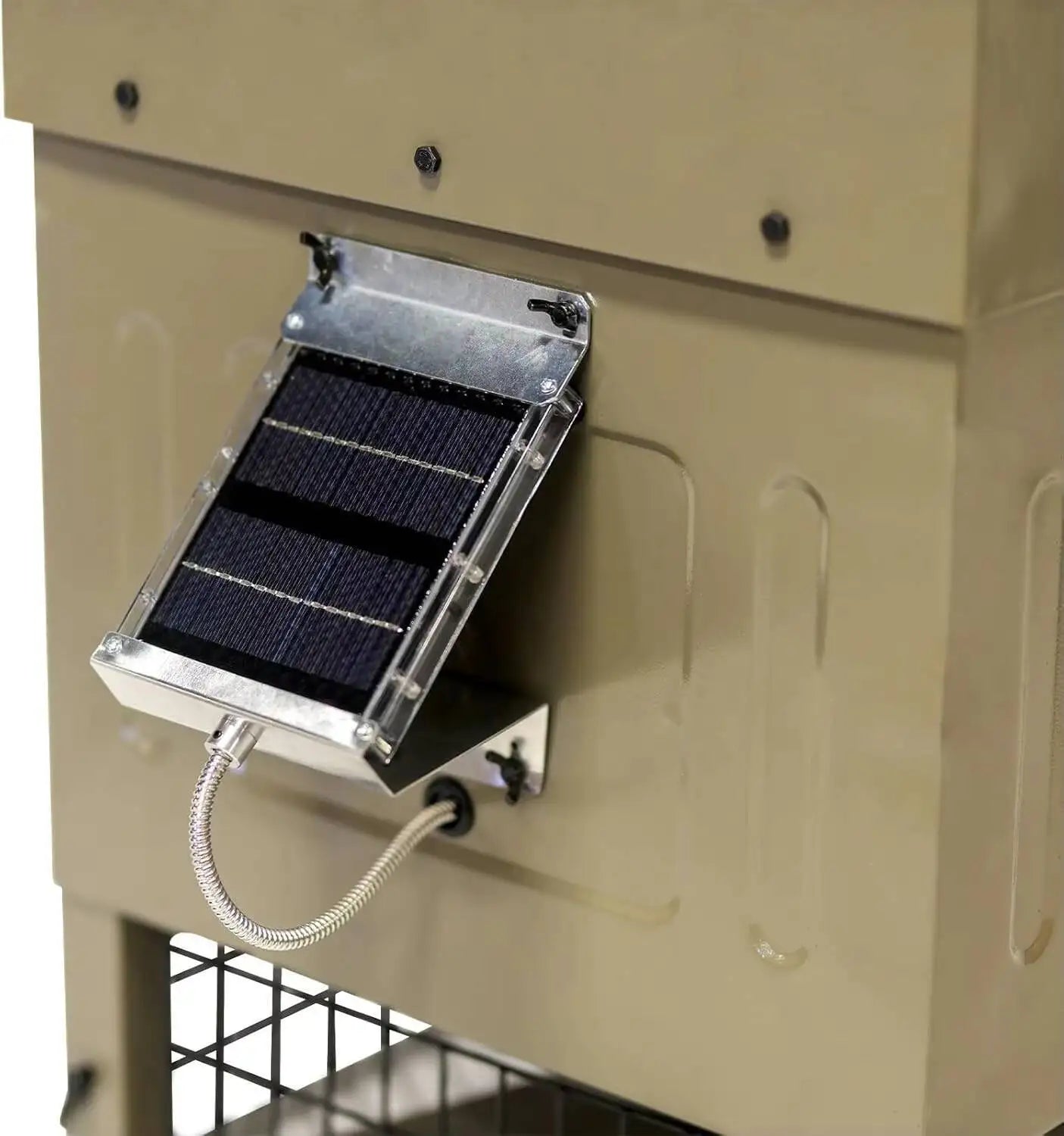 Boss Buck Stand & Fill Sled Feeder with Diverter Plate & Solar Panel | Easy Assembly Durable Steel Deer Hunting Varmint Guarded