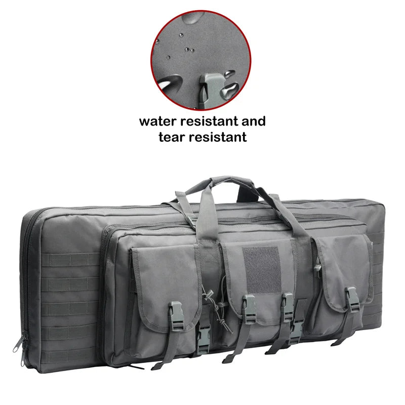32 38 42 48 inch Tactical Double Rifle Case Mobile Rifle Bag Sniper Airsoft Gun Case Backpack Hunting Gun Holster