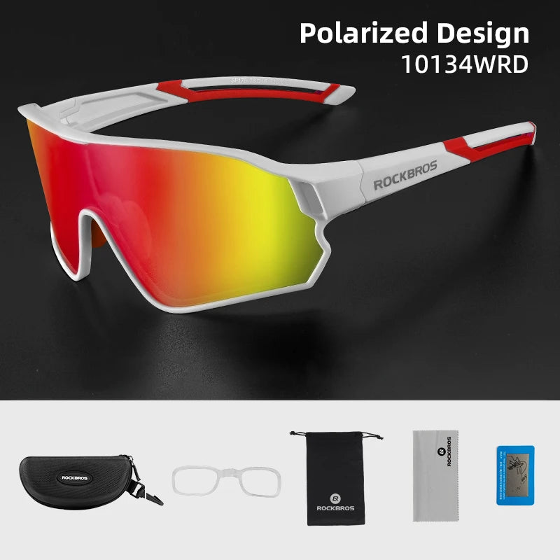 Bicycle Polarized Glasses UV400 Sport Cycling Glasses Mtb Mountain Bike Eyewear Sunglasses Outdoor Running Goggles