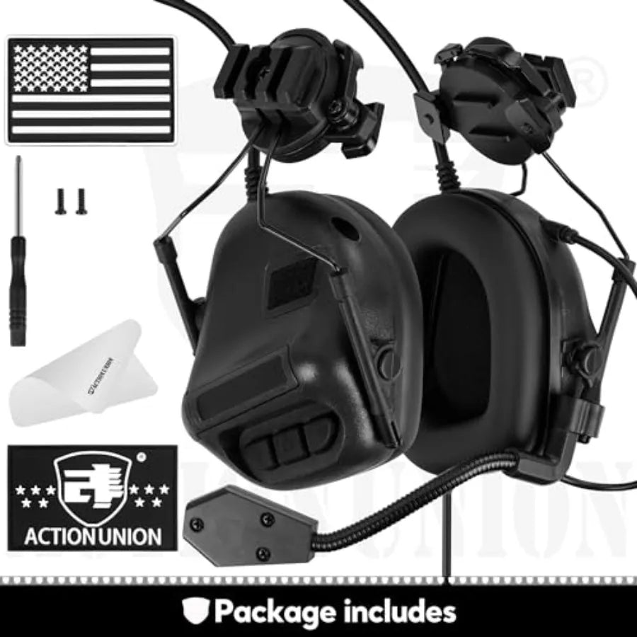 Tactical Headset for Airsoft Helmet No Noise Reduction