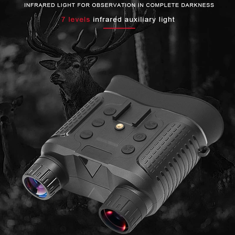 NV8160 Night Vision Binoculars for Adults, Head Mounted Tactical Helmet Night Vision Goggles 8X Digital Zoom for Outdoor Hunting