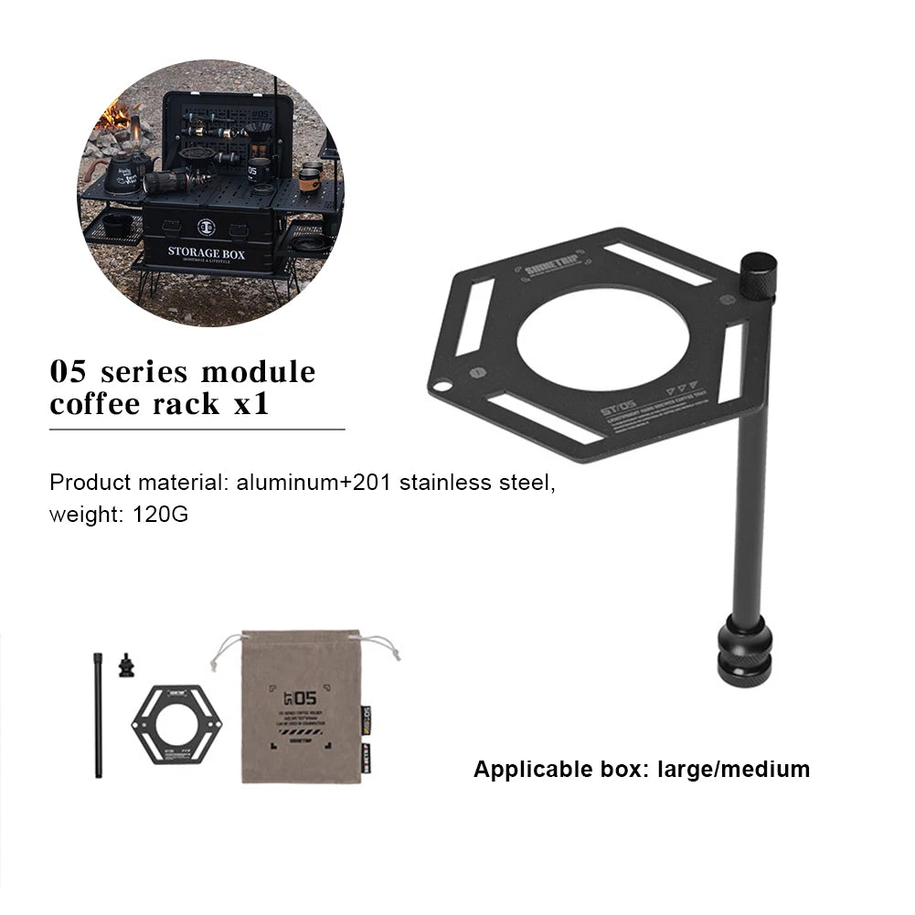 Aluminum Alloy Outdoor Camping box Carbon Steel Table Plate Combination Cargo box Outdoor Camping Multifunctional Folding box