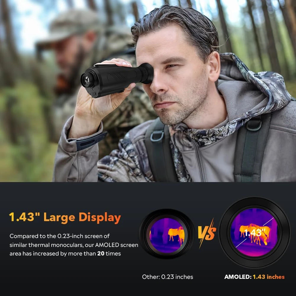 GTGUARD Ai15 IR Thermal Imaging Monocular Night Vision Goggles AI Super-resolution 384*288 Outdoor Hunting Telescope US In Stock