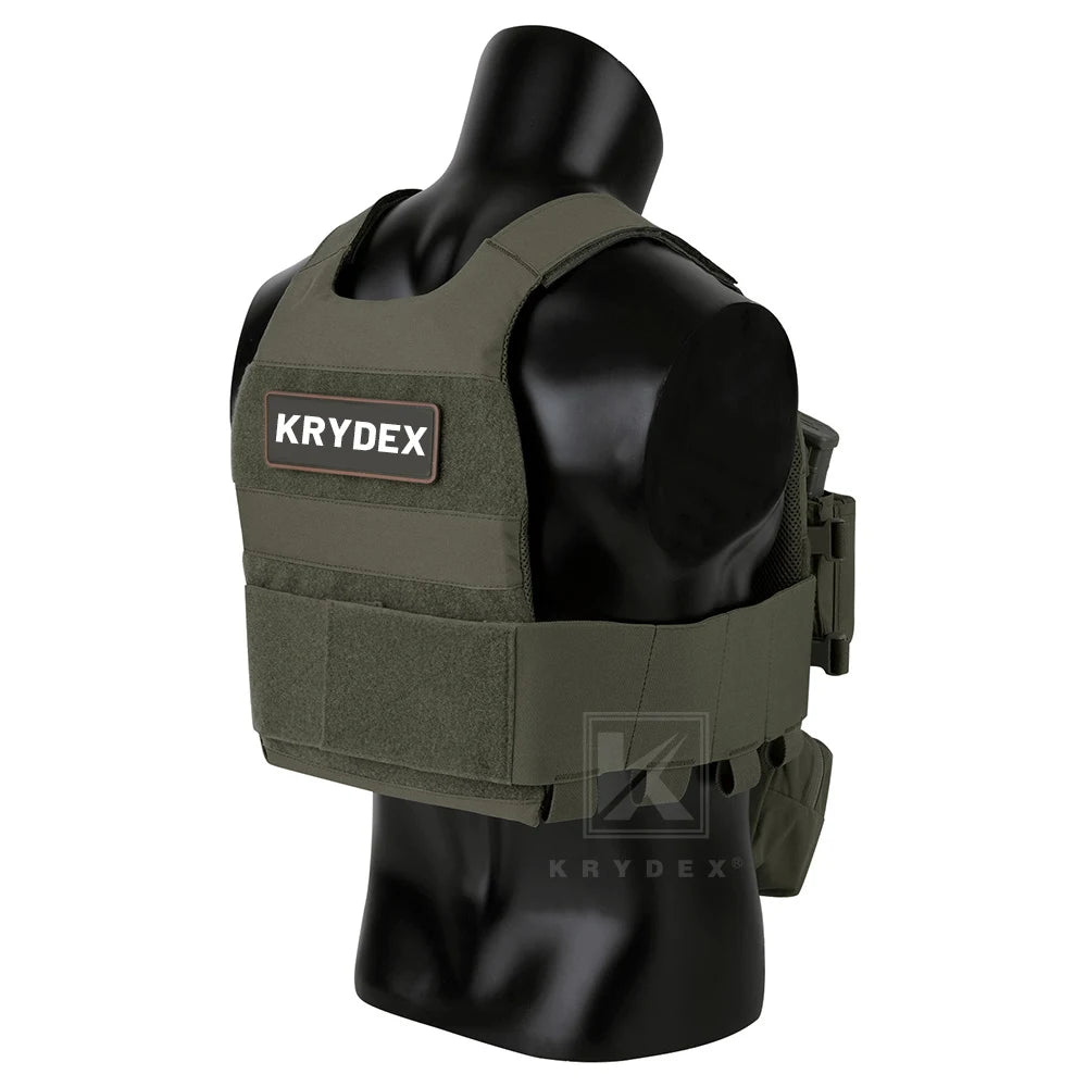 Low Vis Slick Plate Carrier Tactical Vest With Elastic Cummerbund Micro Fight MK3 Panel Chassis Drop SACK Pouch Camo Vest