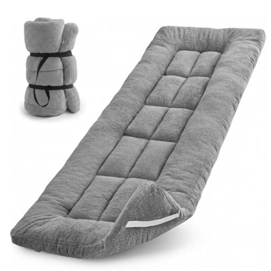 Thick Camping Sleeping Pad, Fluff Camping Cot Pads for Adult, Soft Sleeping Mat, Non-Slip Camping Cot Mattress Topper 75"x28" f