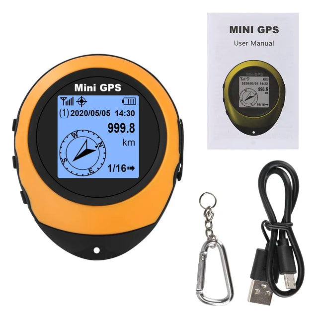 High-Precision Satellite Mini Handheld GPS Coordinates Compass Altitude locator Navigator Outdoor Sports Travel hiking Tracking