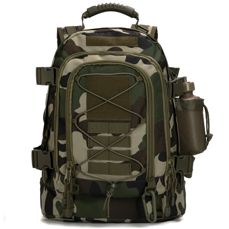 60L Male Travel Tactical backpack Hiking Camping backpack Expandable Army Backpacks 3 Day Assault Pack Rucksacks