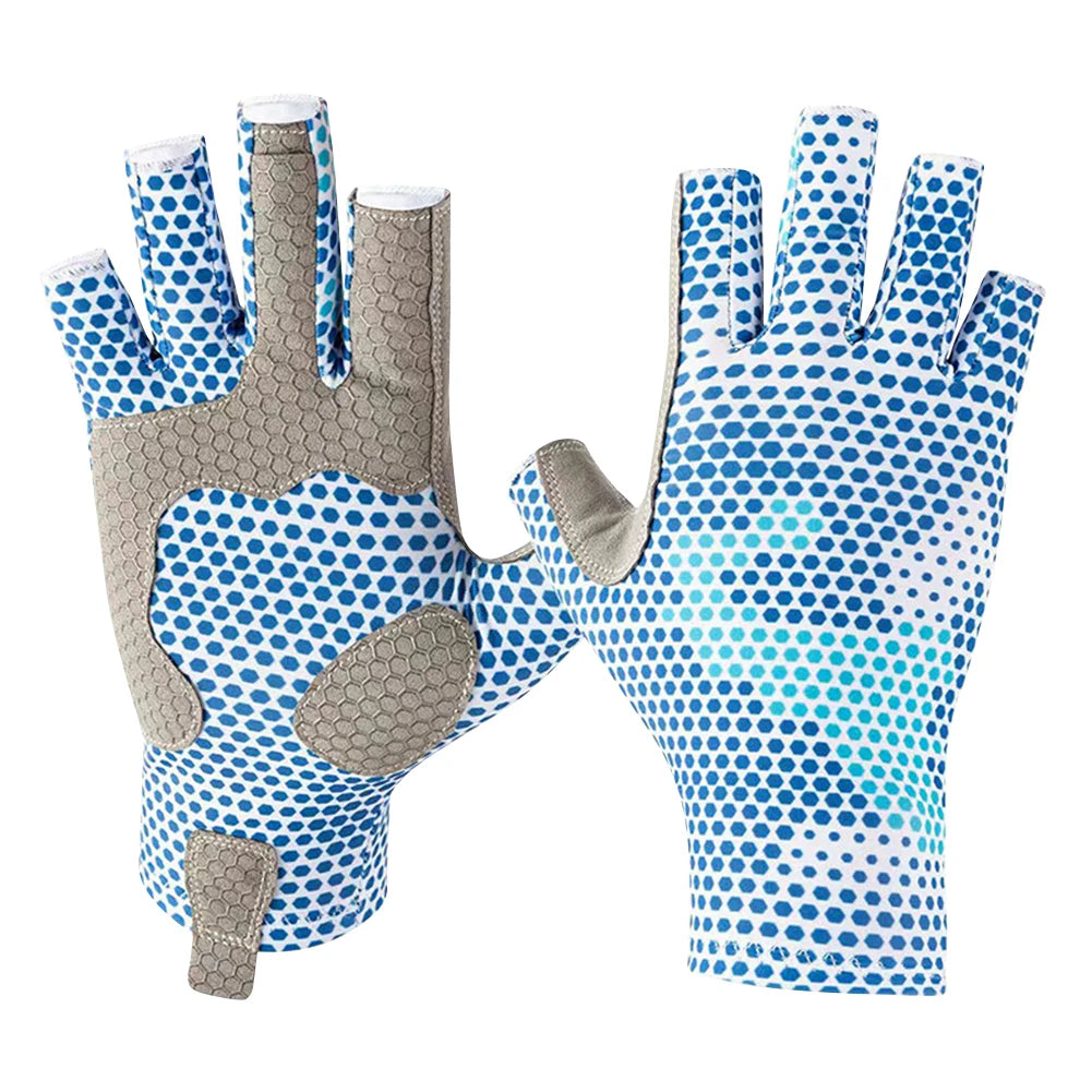 Half Finger Workout Gloves Anti-sting Fingerless Fishing Gloves Wear-resistant Anti-cutting Non-slip Outdoor Fishing Accessories