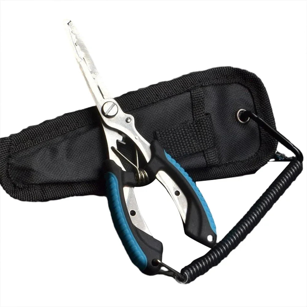 Fish Pliers Ergonomics Anti-slip High-strength Multifunctional Cut Fishing Line Fishing Tied Hooks Pliers Angling Equipment