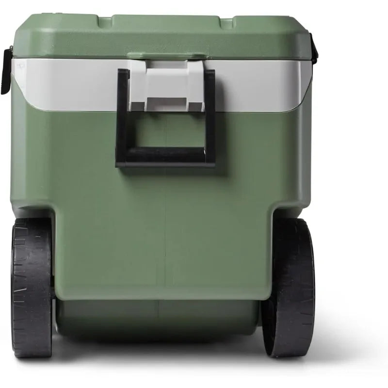 90 QT Maxcold Lattitude Cooler, Insulated Cooler Chest with Wheels, Leak-Proof Outdoor Cooler, 134 Can Capacity