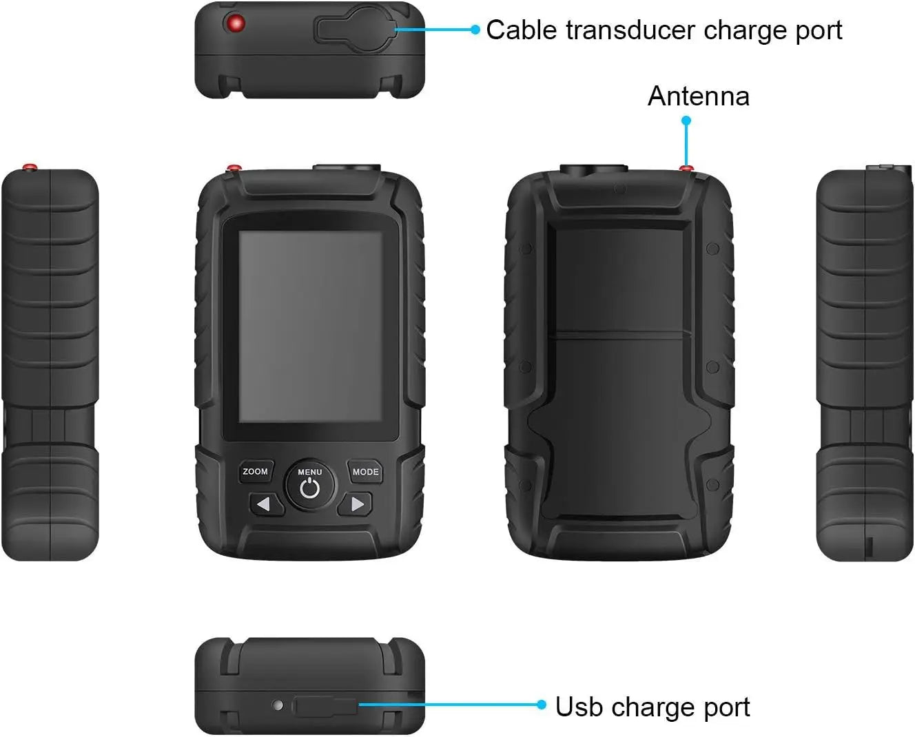 Portable Fish Finder,Handheld Waterproof Depth Finder,Wireless fishfinder for Ice Fishing,Sea Fishing,Bank Fishing,Kayak Fishing