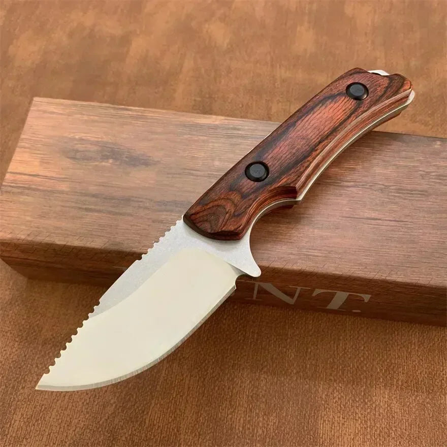 Straight BM 15002/15017 Wilderness Hunting Knife CPM-S30V Blade Wooden/G10 Handle Outdoor Knives Pocket EDC Tools