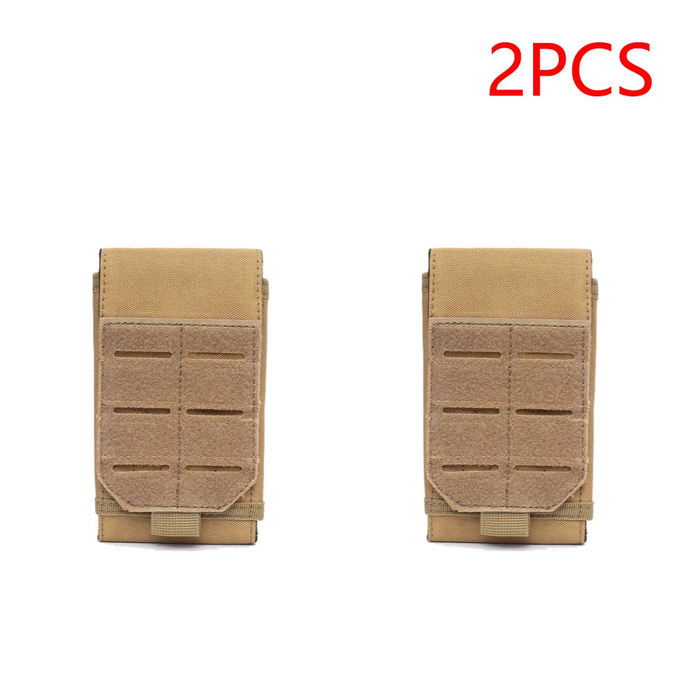 2-5PCS Multifunctional Molle Pouch Phone Holder Outdoor Cycling EDC Waist Packs Cell Phone Holder Pack for Camping Hunting