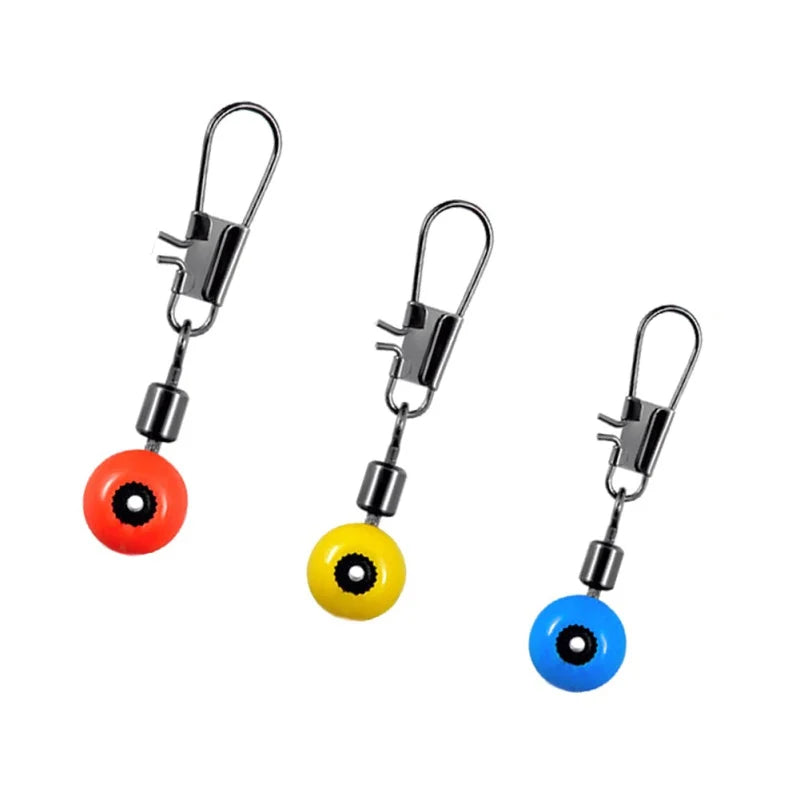 100pcs Fishing Line To Hook Swivels Shank Clip Connector Supplies Tackle Tool Fishing Conector Feeder Accessories Hunting Tool