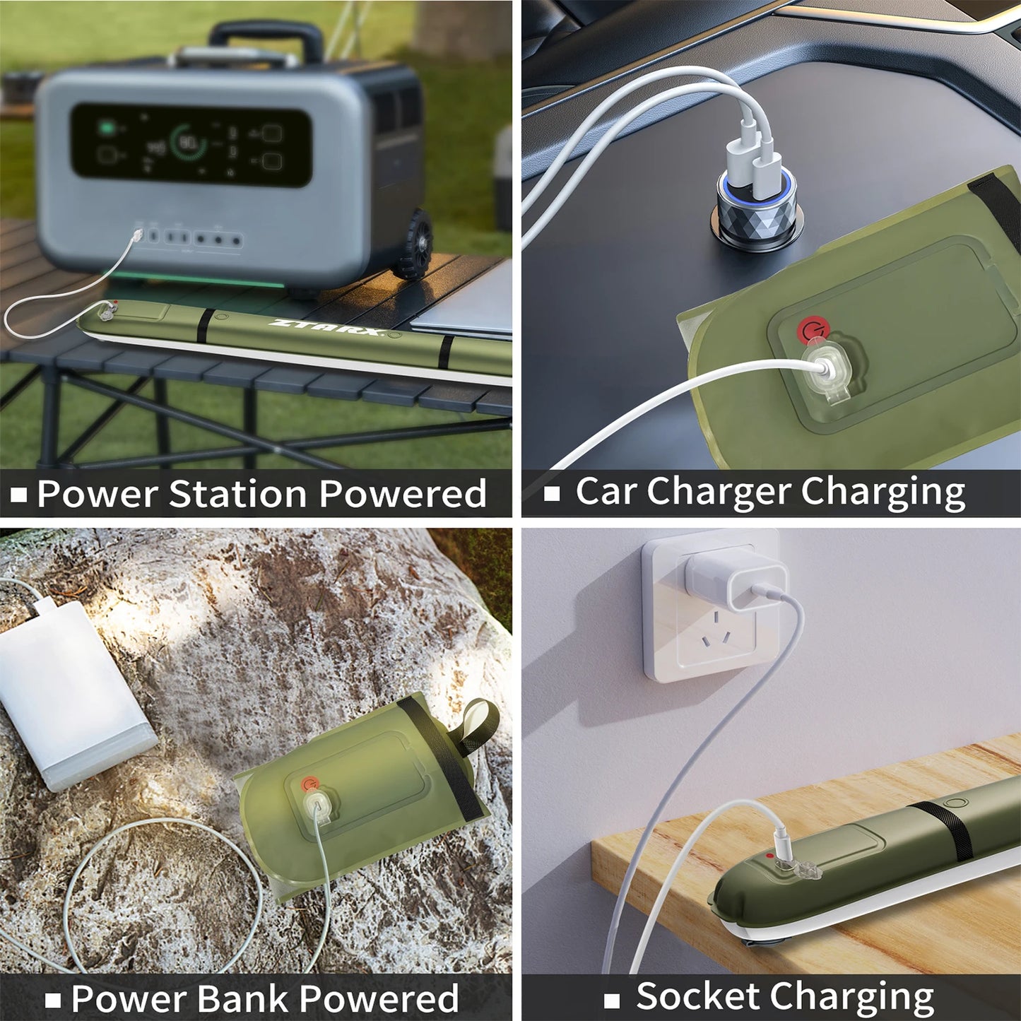 Rechargeable Portable Camping Strong Light Waterproof 2000 mAh Tent Lamp Spotlight Outdoor Camping Work Repair Lighting