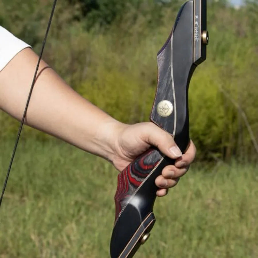 Professional Recurve Bow and Arrow Set for Adults Youth Beginners 60'' Wooden Takedown Hunting Bow for Outdoor Hunting and Prac