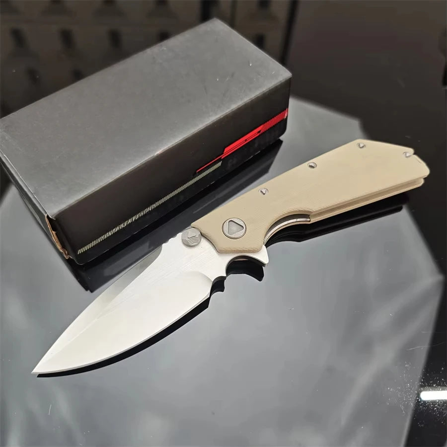 DOC Black G10 Handle Bearing Folding EDC Multi Purpose Tools Outdoor Self-defense Tactical Camping Fishing Cutting Multi Tools