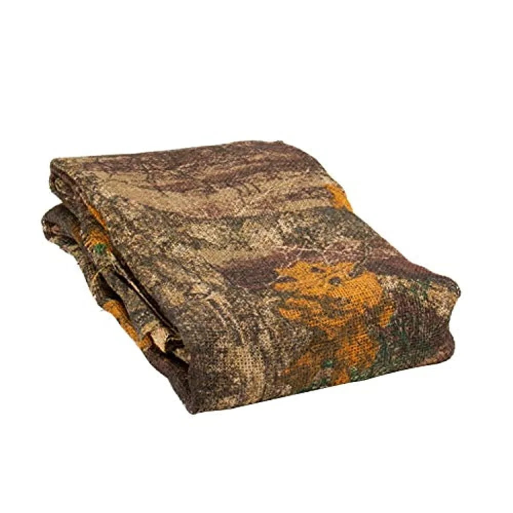 Camo Burlap Ground Blind Material Weather Resistant 12ft Long 54in Wide Durable Concealment Fabric Easy Setup Hunting