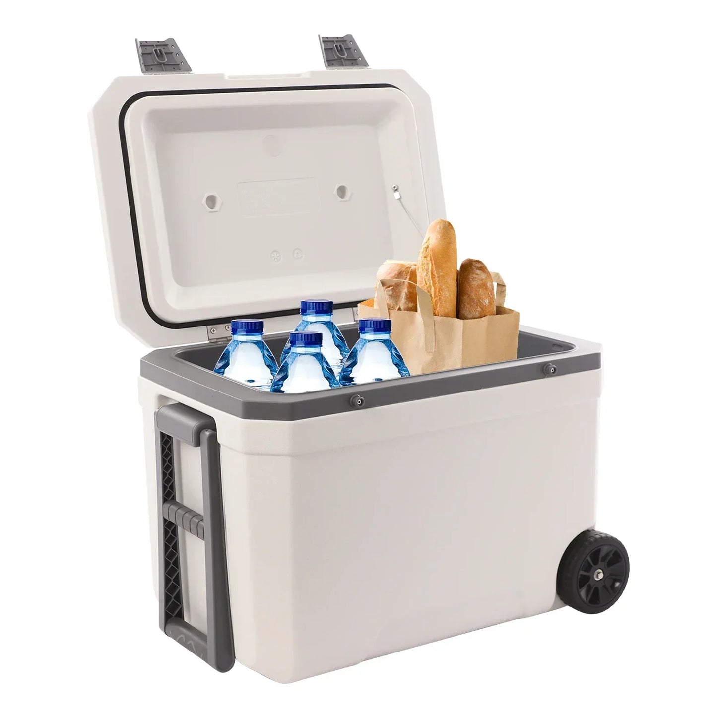 Insulated Portable Cooler,45LCamping Cooler,Portable Cooling Box,Suitable for BBQ,Camping, picnics, and Other Outdoor Activities