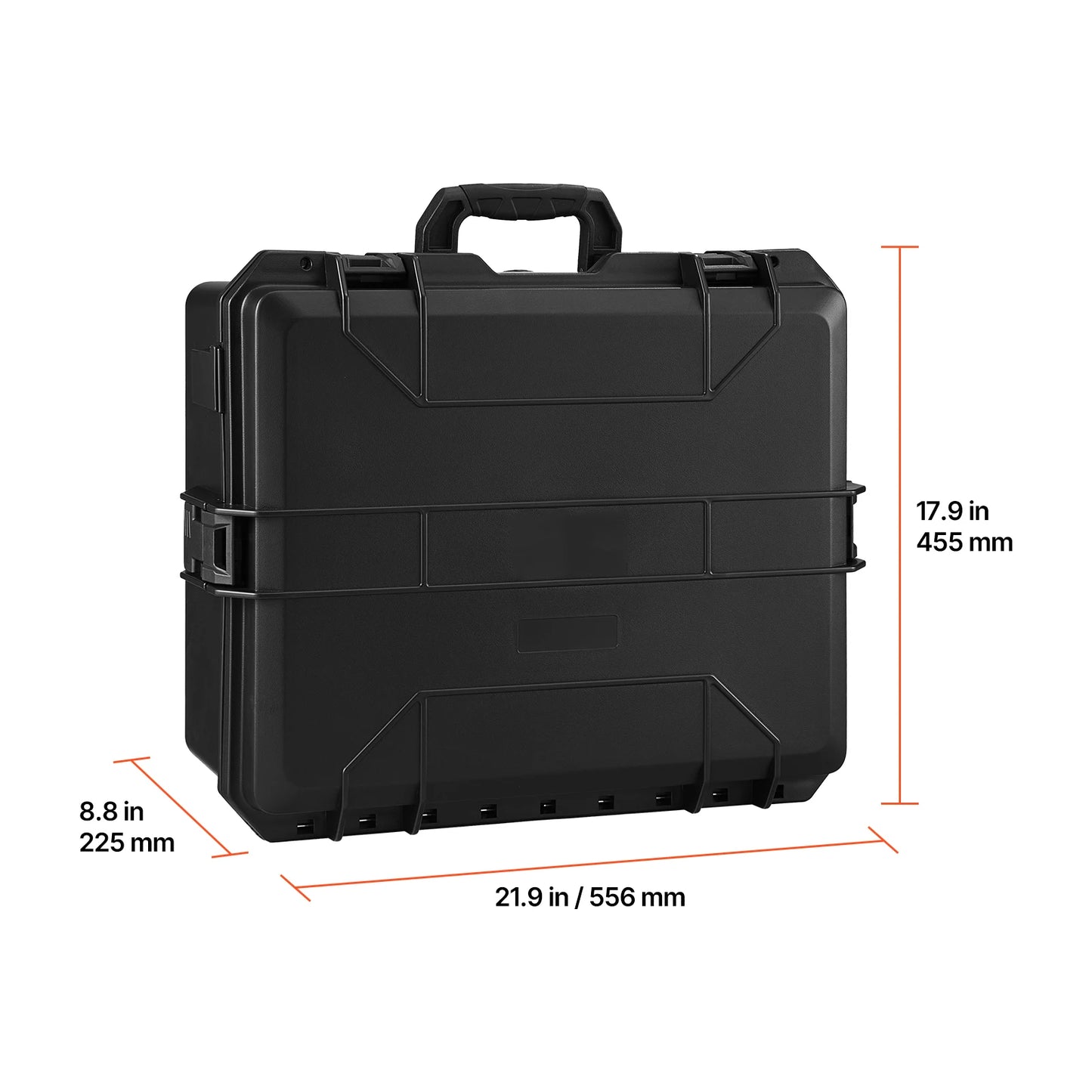 Hard Pistol Case Hard Gun Case with XPE Foam Lining Waterproof Pistol Box with Customizable Interior for Gun Lenses