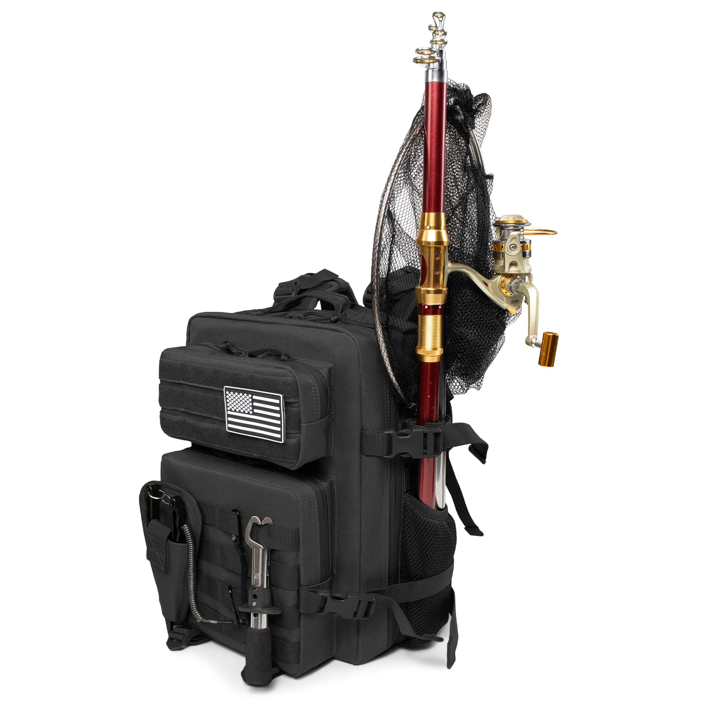 25L Fishing Hunting Bag Tactical Backpack Men's Travel Large CapacityBackpack Durable and Waterproof Men's Outdoor Bag