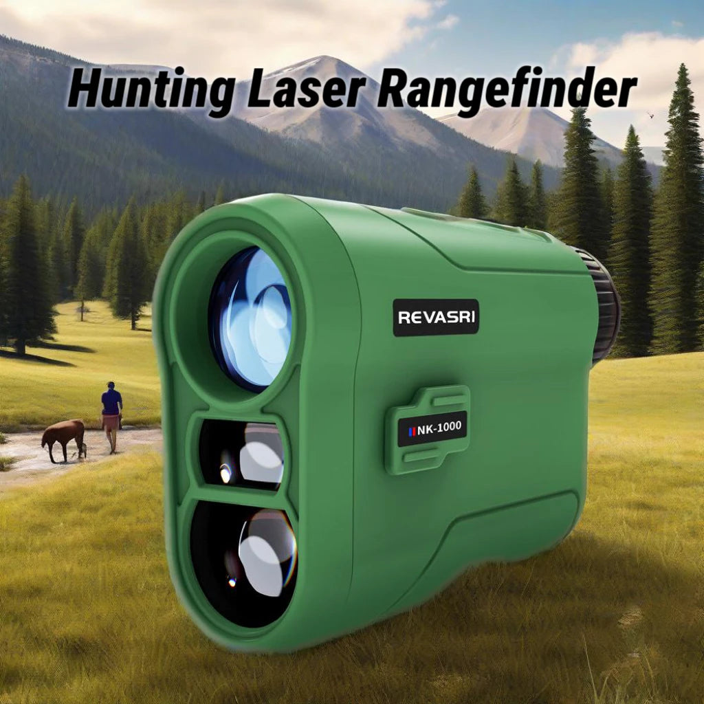 REVASRI Hunting Rangefinder -1000M Range Finder for Hunting and Golfing with Speed, Slope, Scan and Normal Measurements