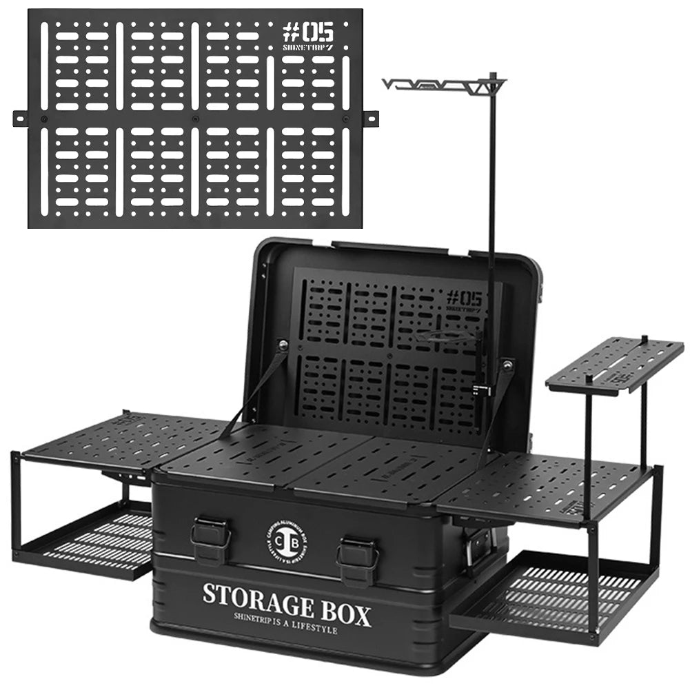 Aluminum Alloy Outdoor Camping box Carbon Steel Table Plate Combination Cargo box Outdoor Camping Multifunctional Folding box
