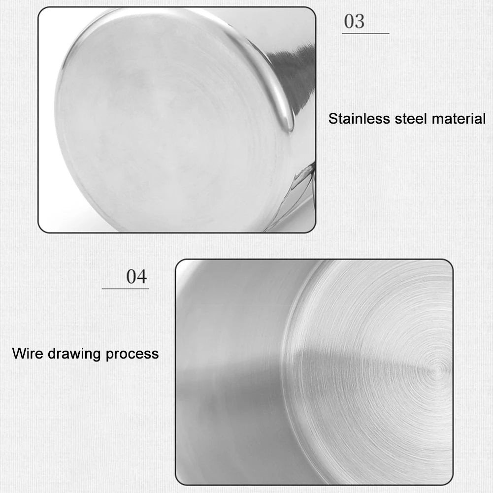 Coffee Cup with Foldable Handle Camping Mug Lightweight Portable Camping Cup Stainless Steel for Camping Hiking