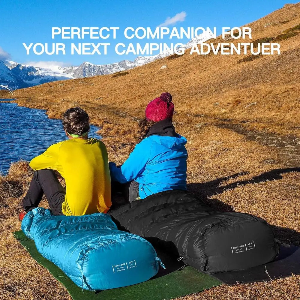 Extreme 3-4 Season Sleeping Bag for Adults - Warm, Washable, Ideal for Cold Weather, Hiking, Travel, and Outdoors