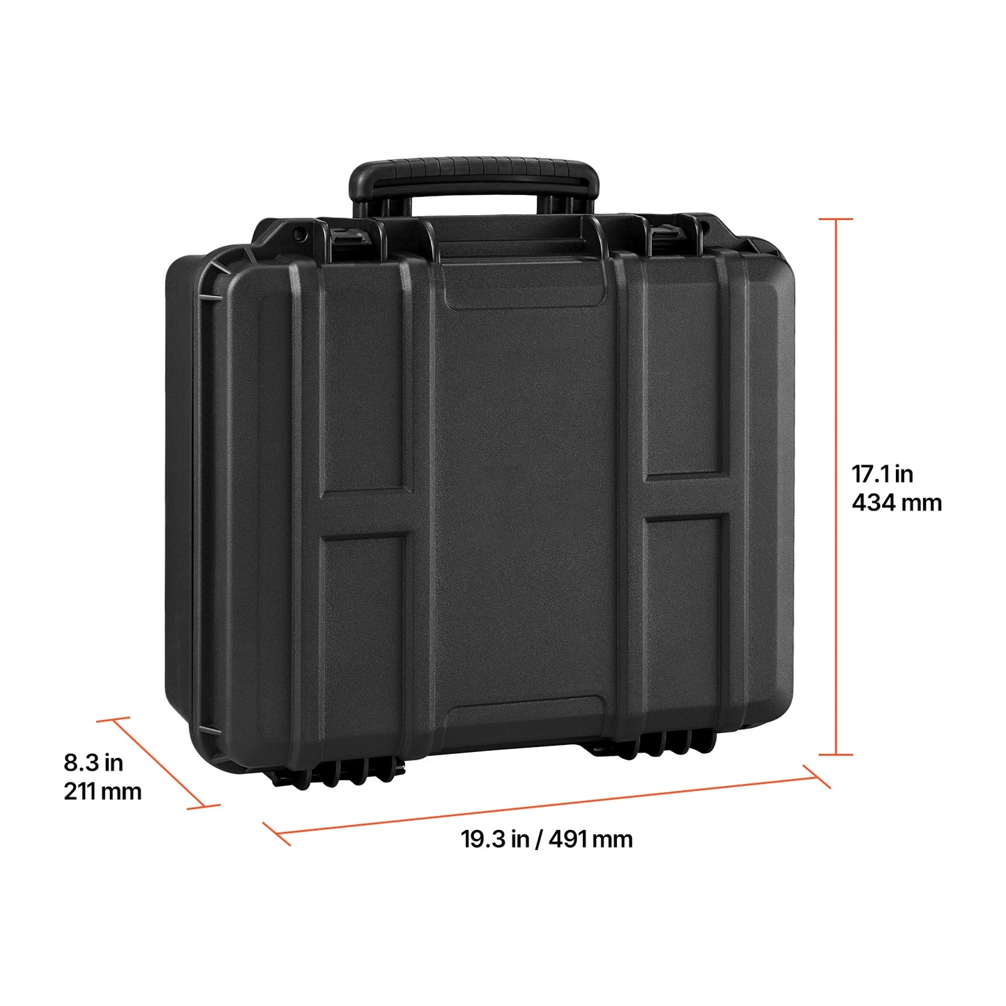Hard Pistol Case Hard Gun Case with XPE Foam Lining Waterproof Pistol Box with Customizable Interior for Gun Lenses