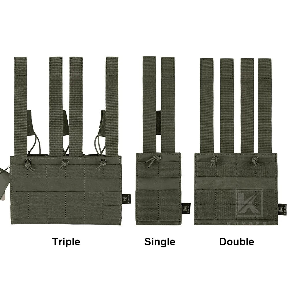Tactical Magazine Pouch Single/Double/Triple Open-Top MOLLE Strap Holder Mag Pouch for 5.56mm M4 M16 Hunting Accessories