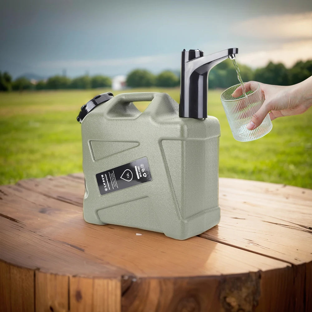 Electric Water Pump USB Rechargeable Portable Water Dispenser One Key Switch Wireless Water Pumping Device for Outdoor Camping