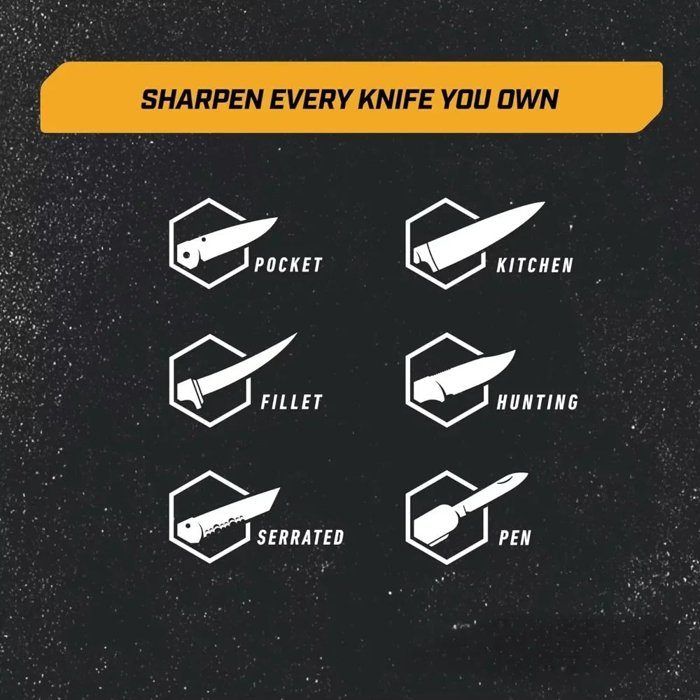 HOME-Hot Sale.Professional Precision Adjust Knife Sharpener - Adjustable Knife Sharpening Kit for Pocket, Hunting, Kitchen, Serr