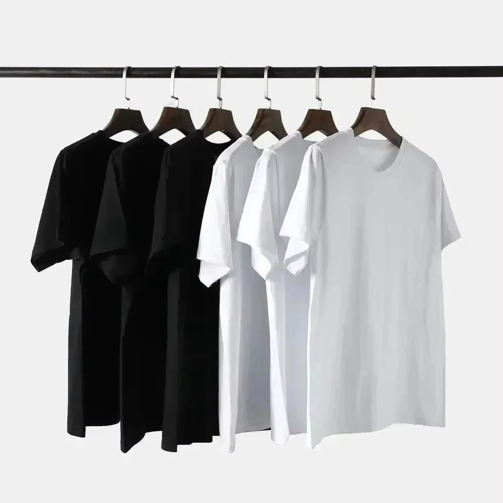 2025 New Military Style T Shirt Bada Boom Skull Round Neck Short Sleeve Tough Guy Clothing Summer Tactical Streetwear Top