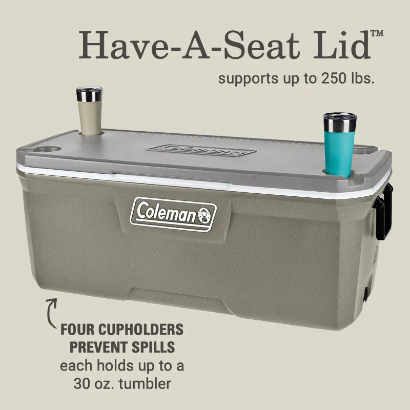 150QT Hard Chest Cooler, Silver Ash, the Ice™ up to 6 days